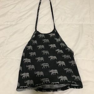 Elephant crop top